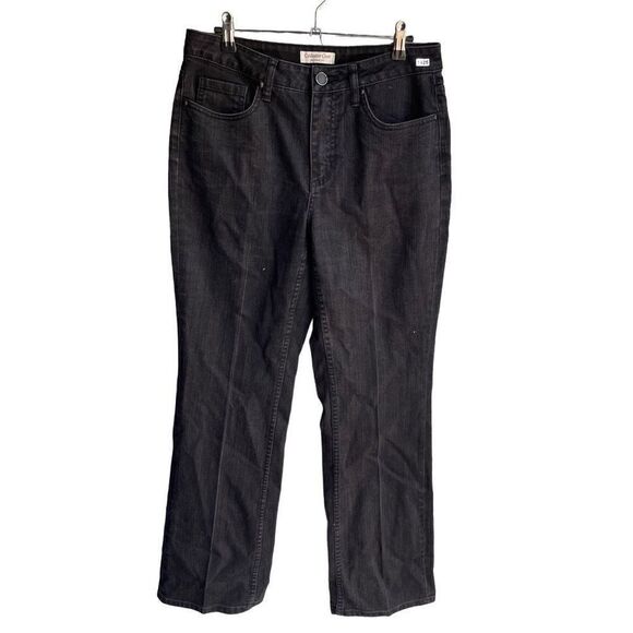 Coldwater Creek Straight Jeans 8 Women’s Black Pre-Owned [#1425] - Picture 1 of 6